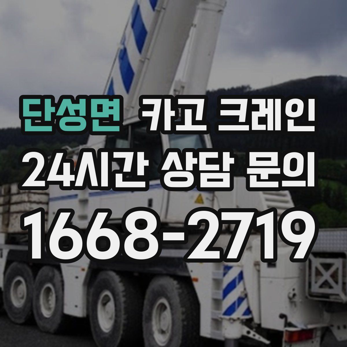 단성면 카고 크레인