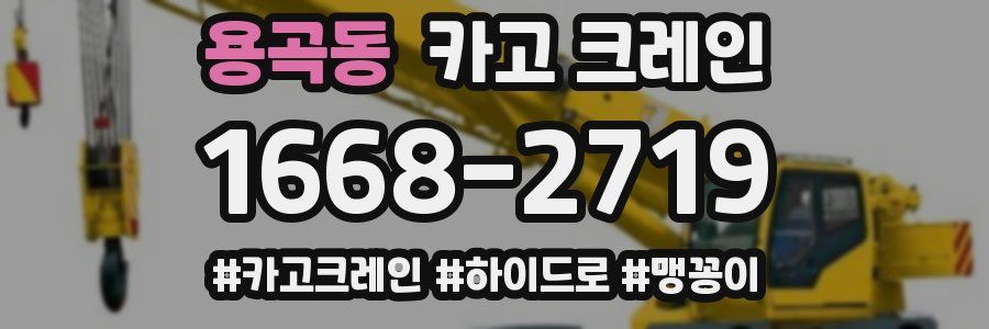 용곡동 크레인 작업