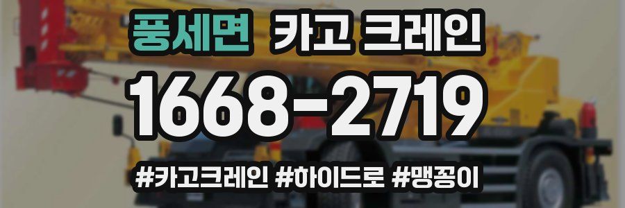 풍세면 크레인 작업