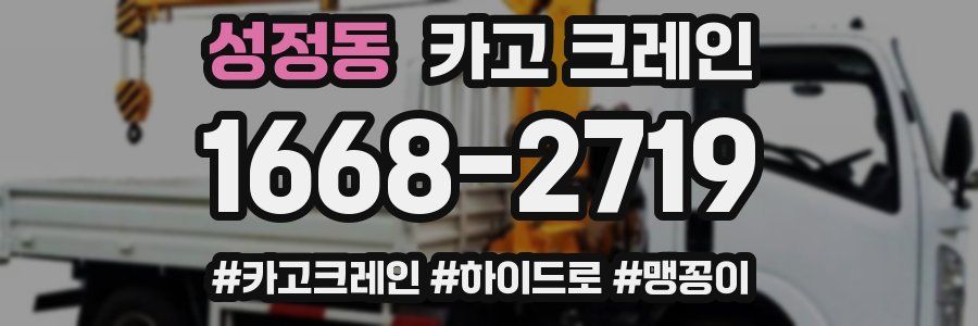 성정동 크레인 작업