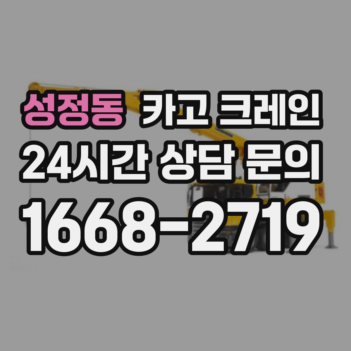 성정동 카고 크레인