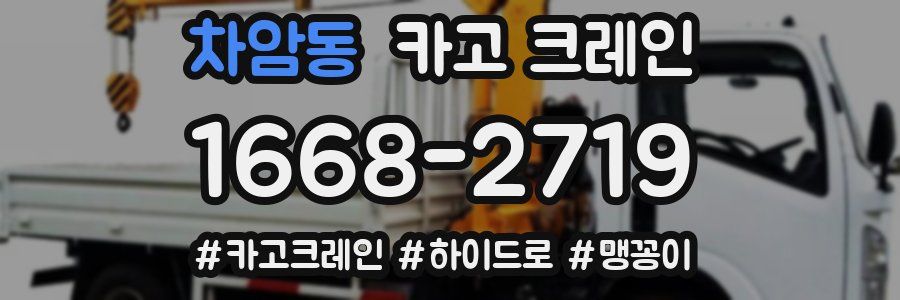 차암동 크레인 작업