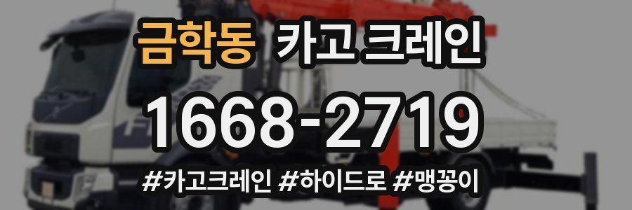 금학동 크레인 작업