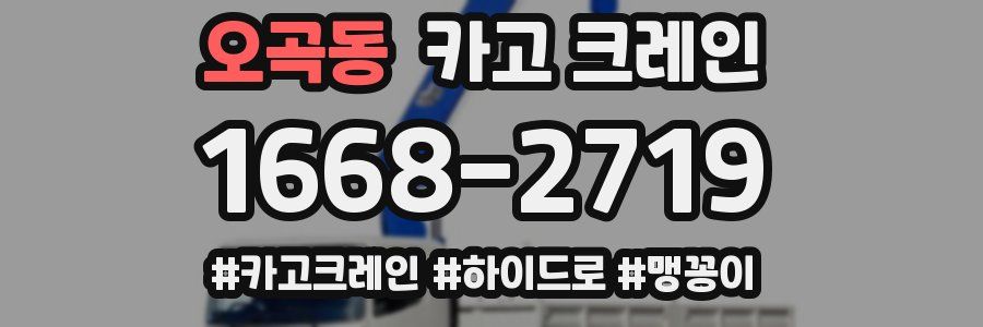 오곡동 크레인 작업