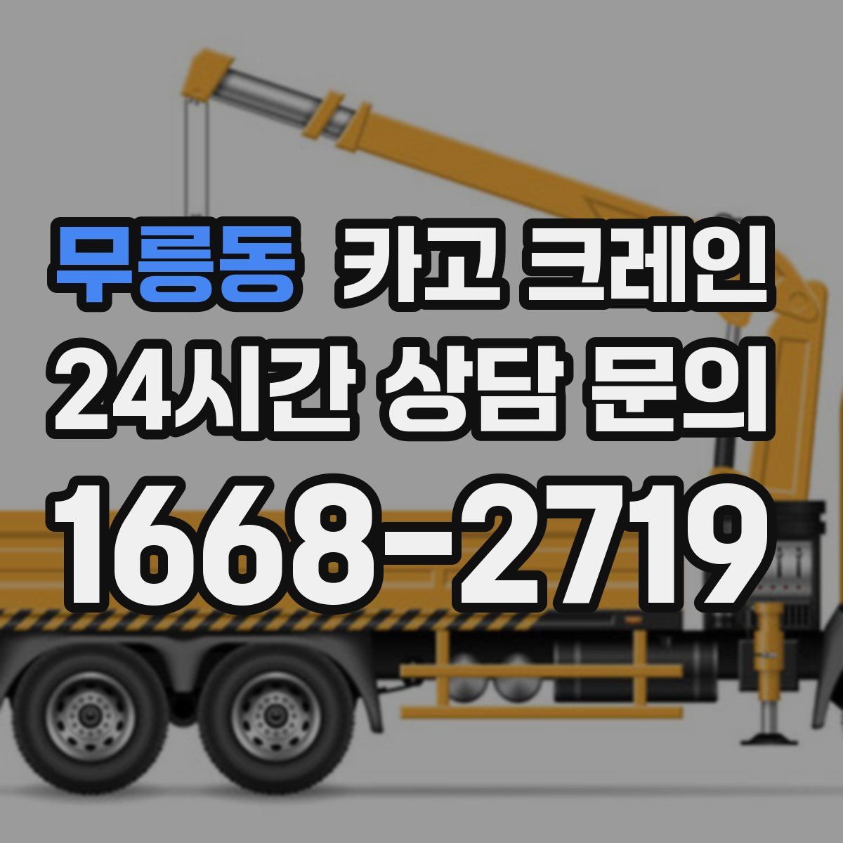 무릉동 카고 크레인