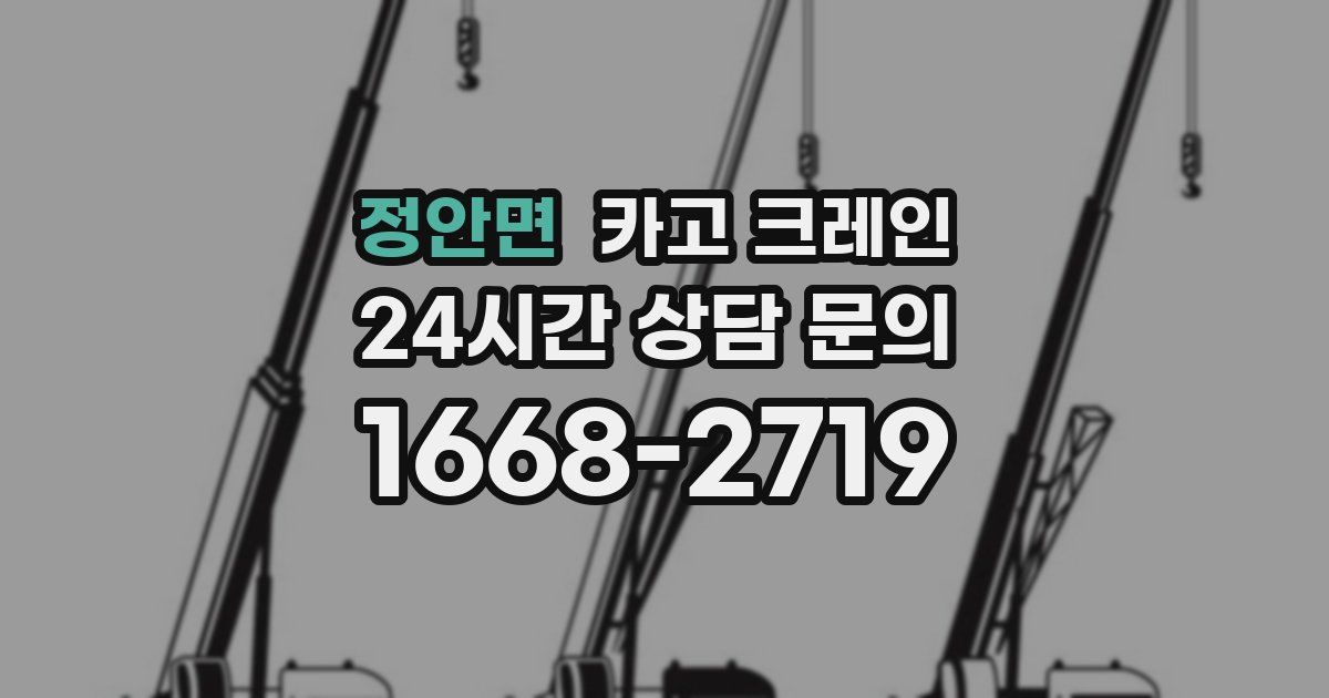 정안면 크레인