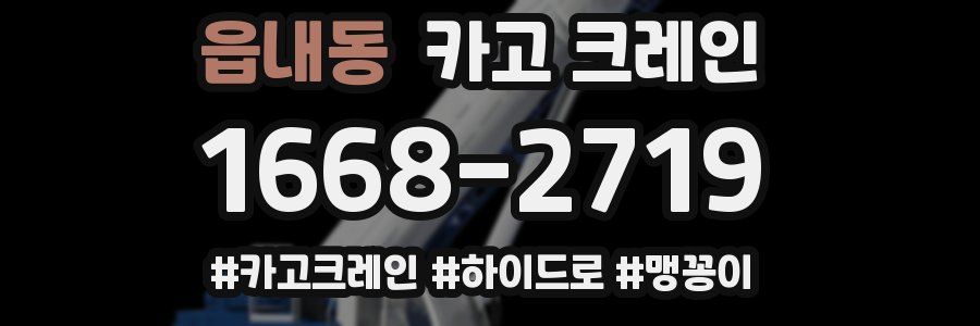 읍내동 크레인 작업