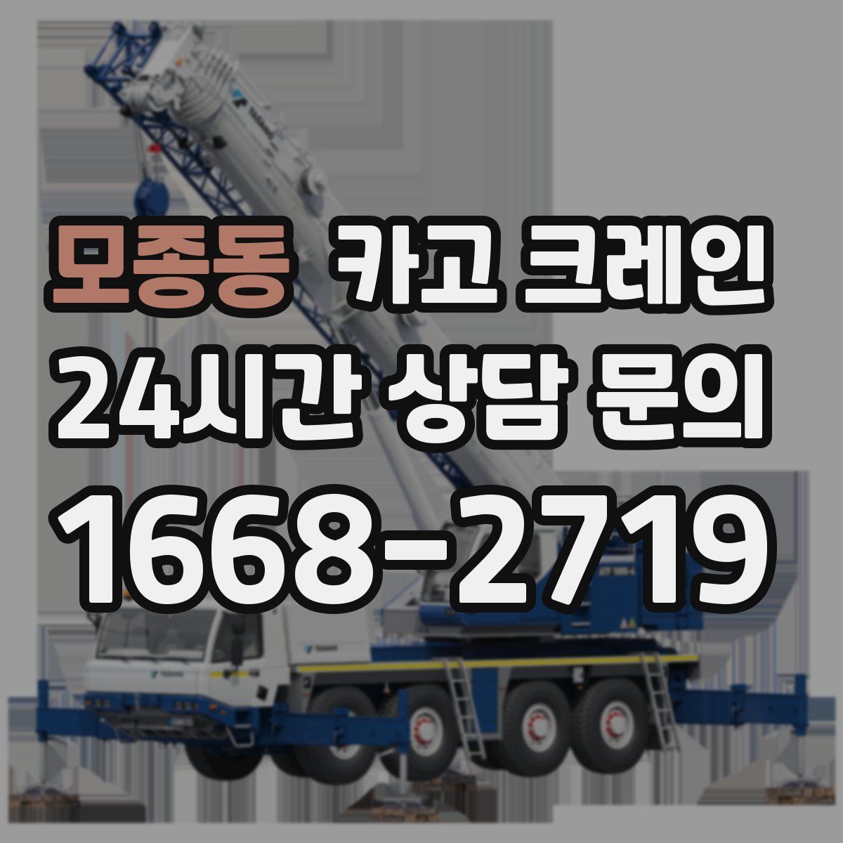 모종동 카고 크레인
