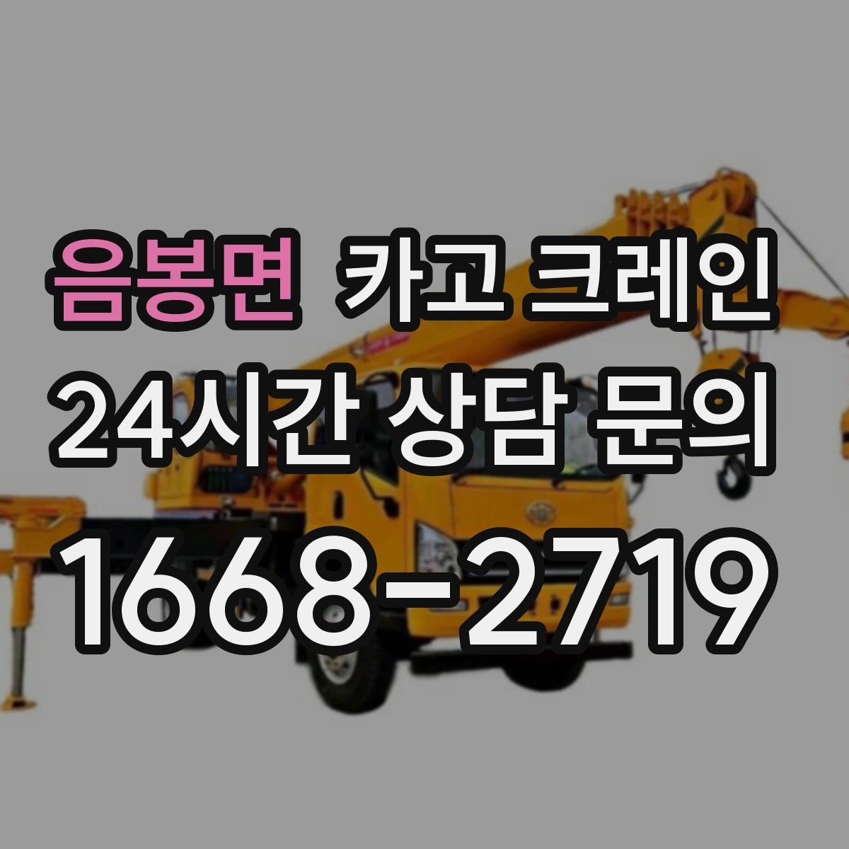 음봉면 카고 크레인 하역 후 이동 설치까지 원스톱 진행