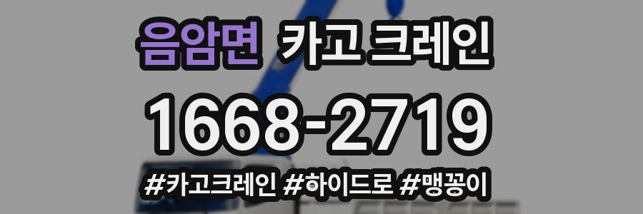 음암면 크레인 작업