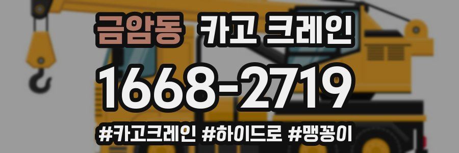 금암동 크레인 작업