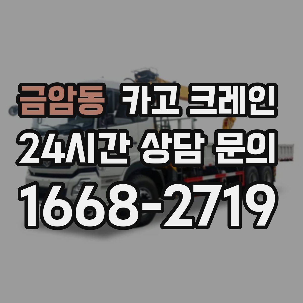 금암동 카고 크레인