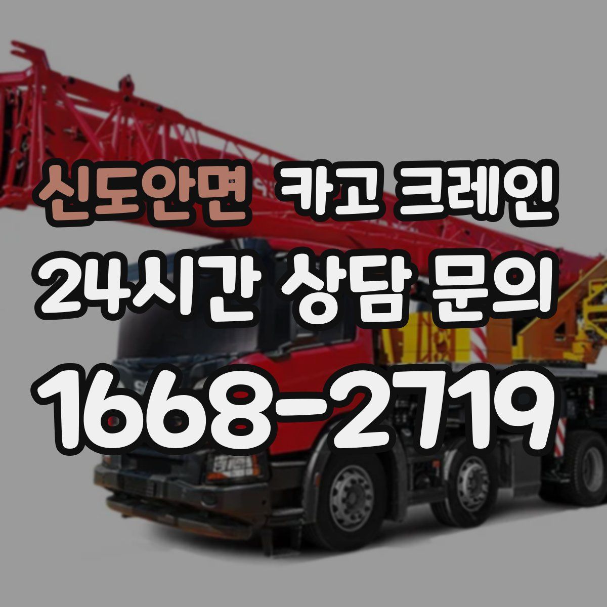 신도안면 카고 크레인