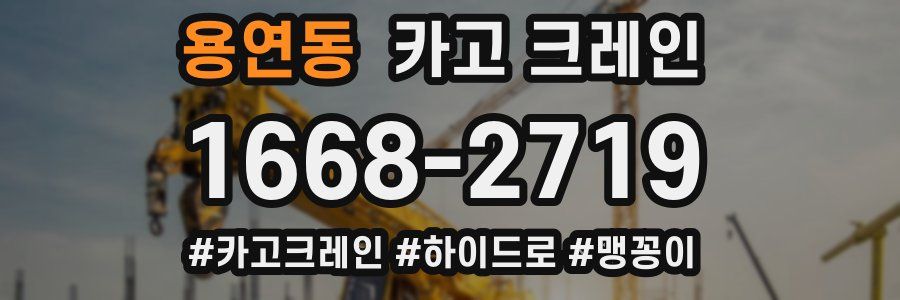 용연동 크레인 작업