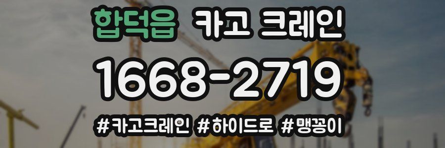 합덕읍 크레인 작업