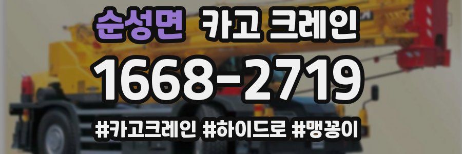 순성면 크레인 작업