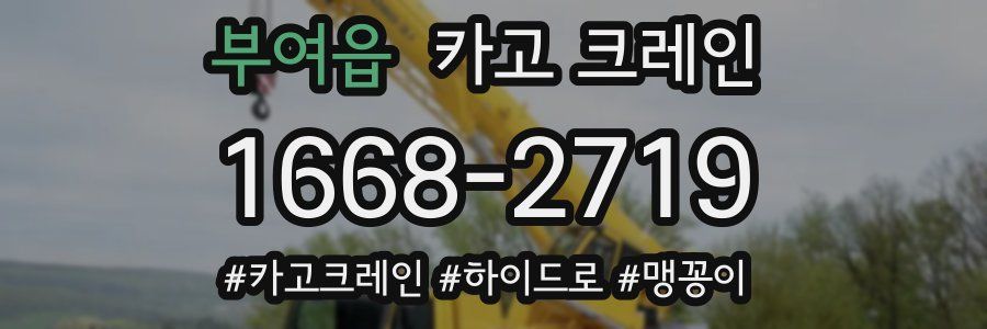 부여읍 크레인 작업