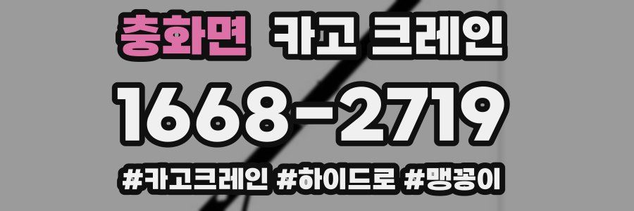 충화면 크레인 작업