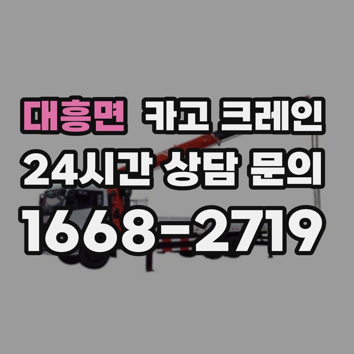 대흥면 카고 크레인