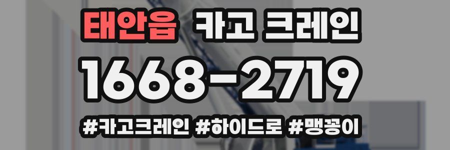 태안읍 크레인 작업