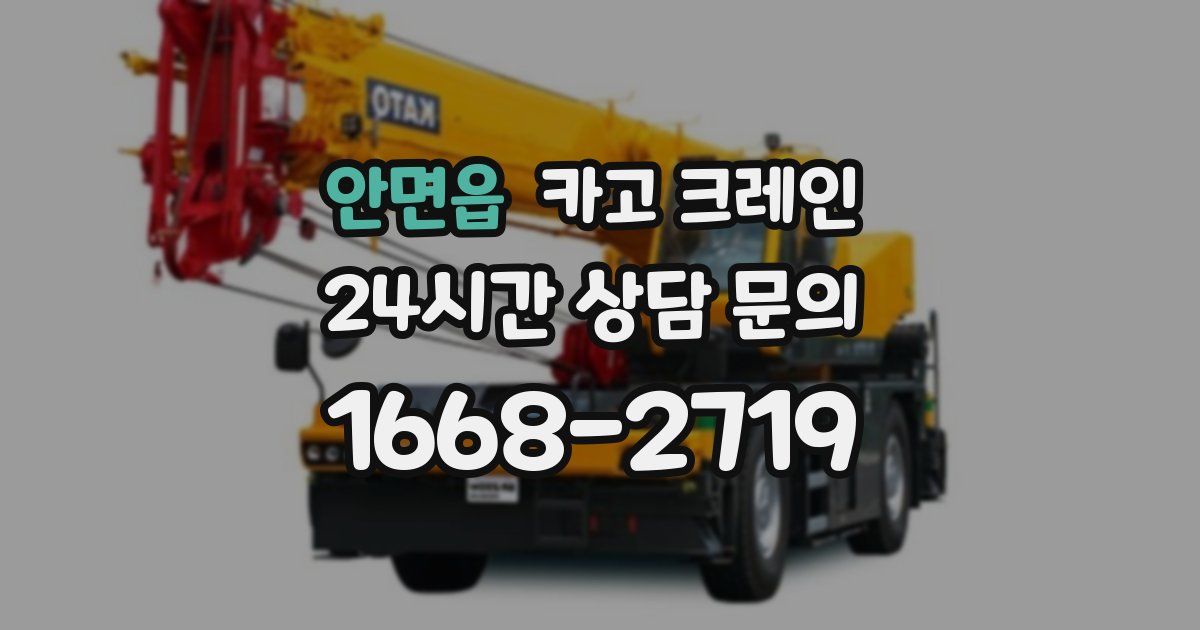 안면읍 크레인
