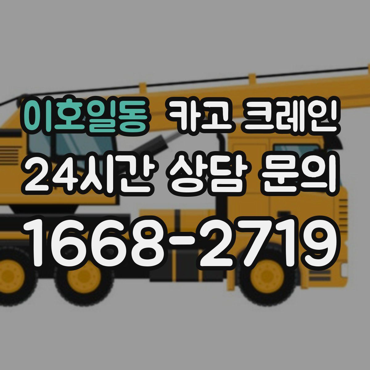 이호일동 카고 크레인