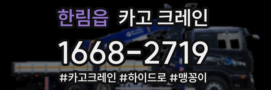 한림읍 크레인 작업