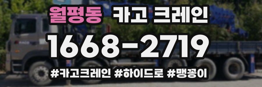 월평동 크레인 작업