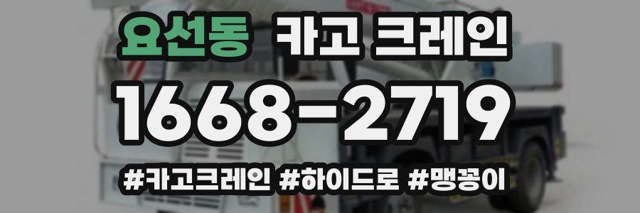 요선동 크레인 작업