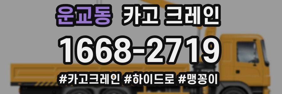 운교동 크레인 작업