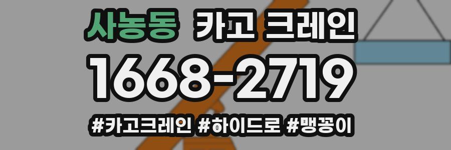 사농동 크레인 작업