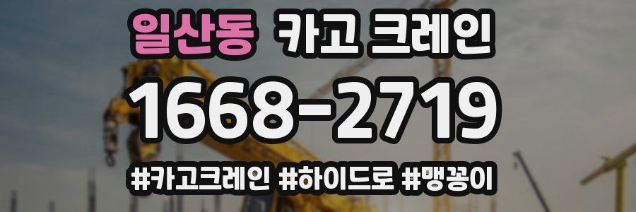 일산동 크레인 작업