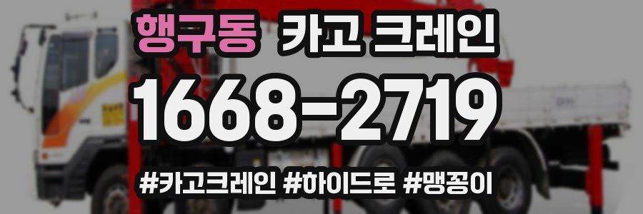 행구동 크레인 작업