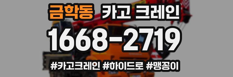 금학동 크레인 작업