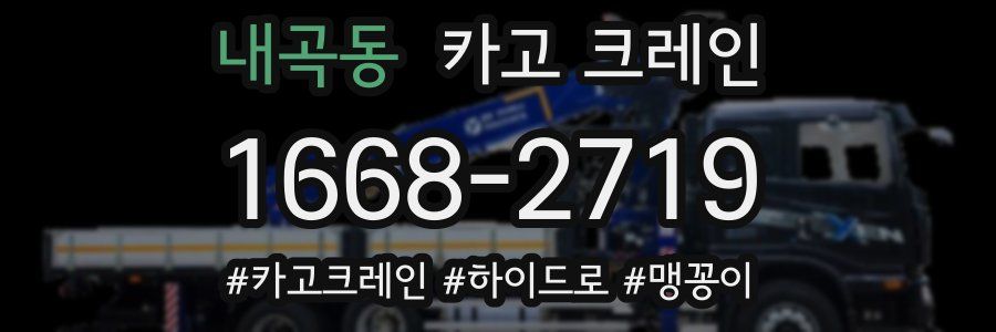 내곡동 크레인 작업