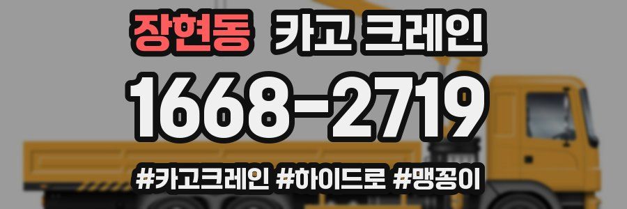 장현동 크레인 작업