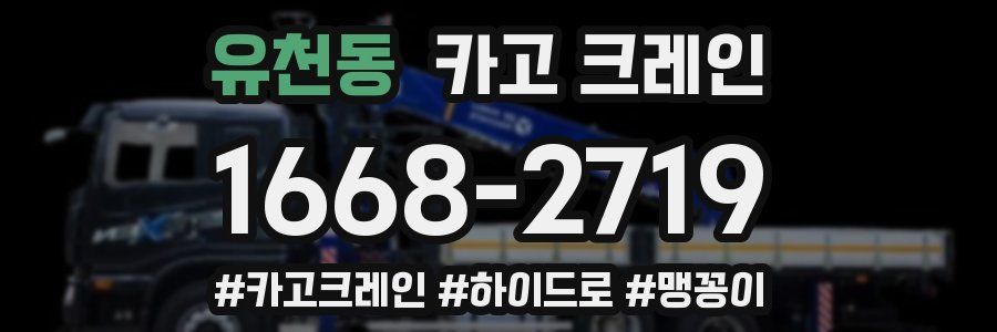 유천동 크레인 작업