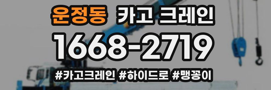 운정동 크레인 작업