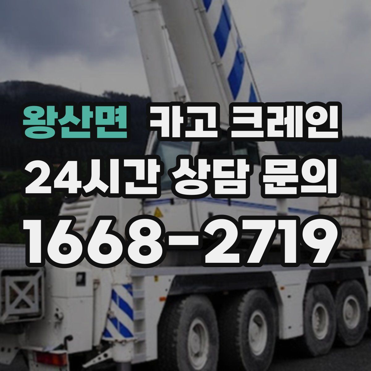 왕산면 카고 크레인