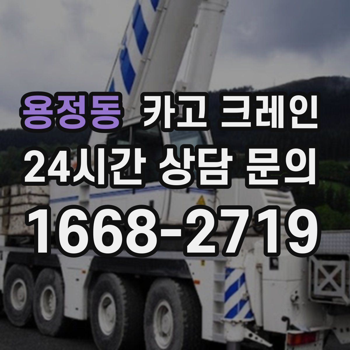 용정동 카고 크레인