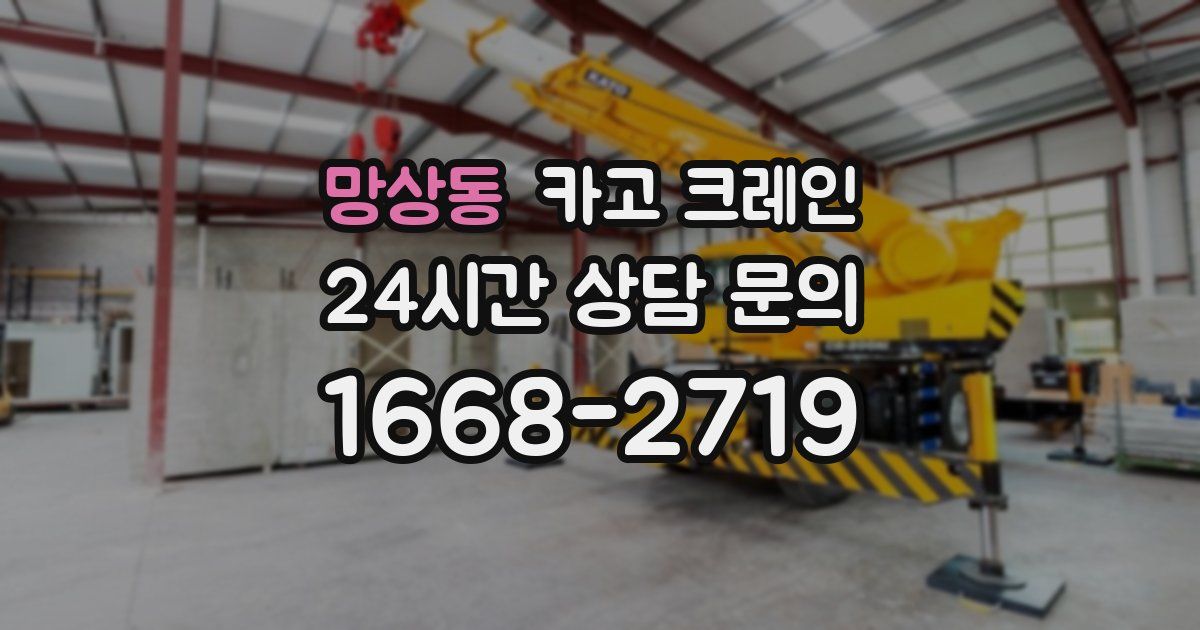 망상동 크레인