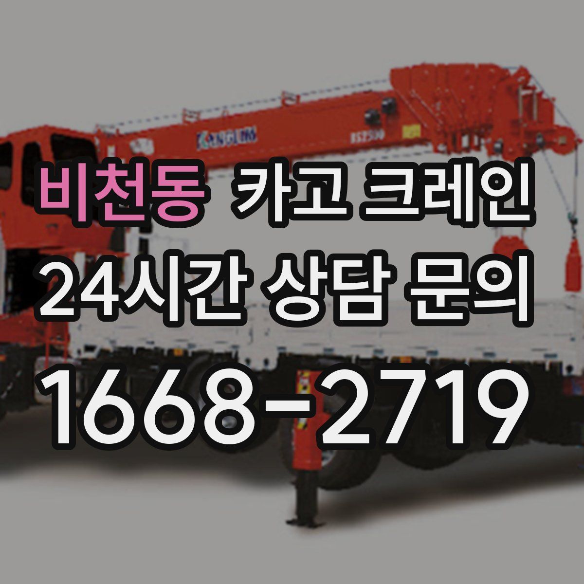 비천동 카고 크레인