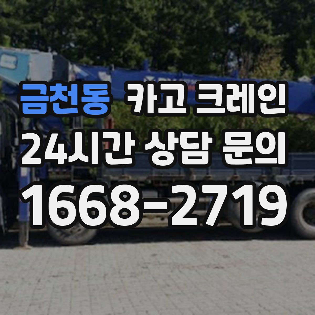 금천동 카고 크레인