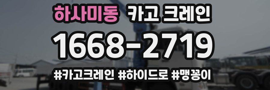 하사미동 크레인 작업