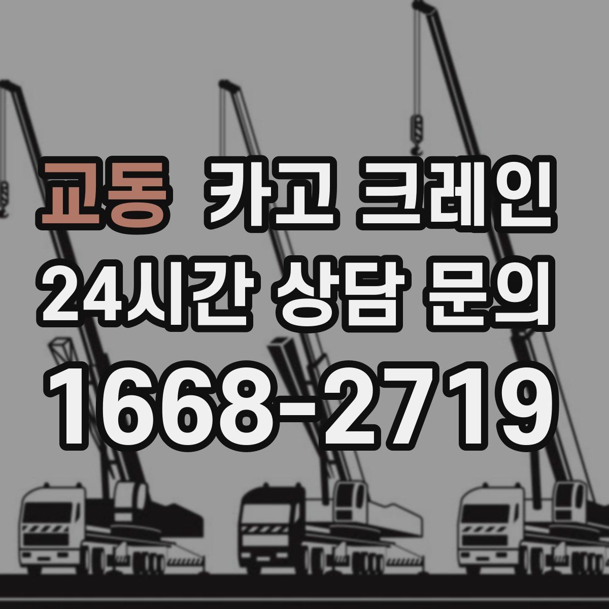 교동 카고 크레인