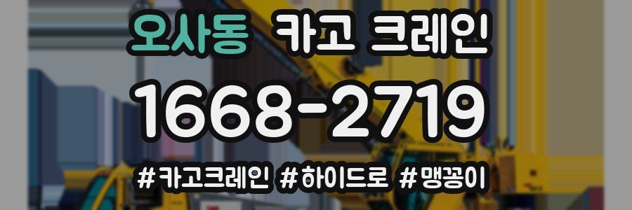 오사동 크레인 작업