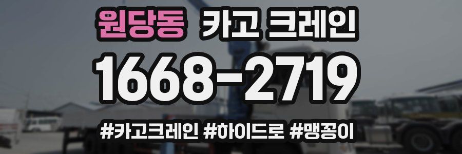 원당동 크레인 작업