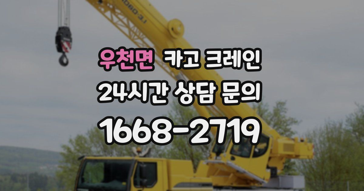 우천면 크레인