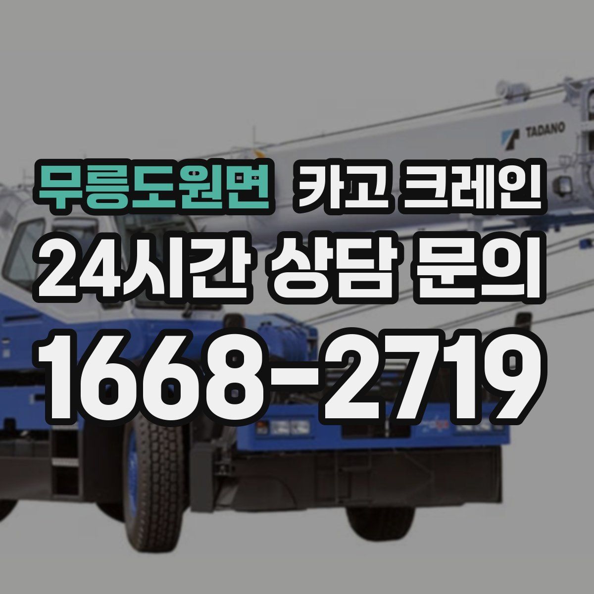 무릉도원면 카고 크레인