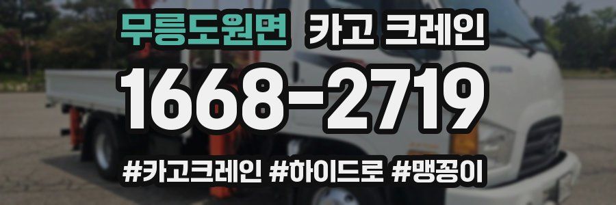 무릉도원면 크레인 작업